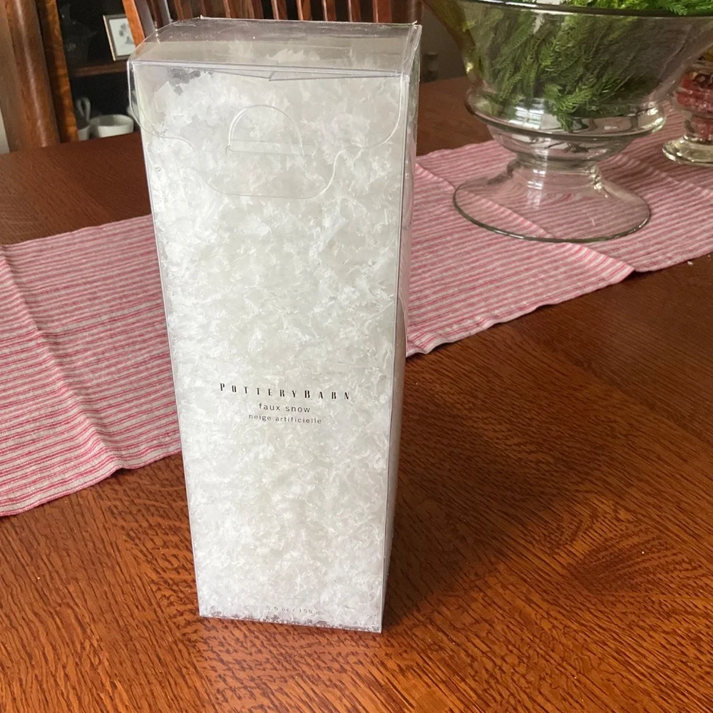 Pottery barn faux snow